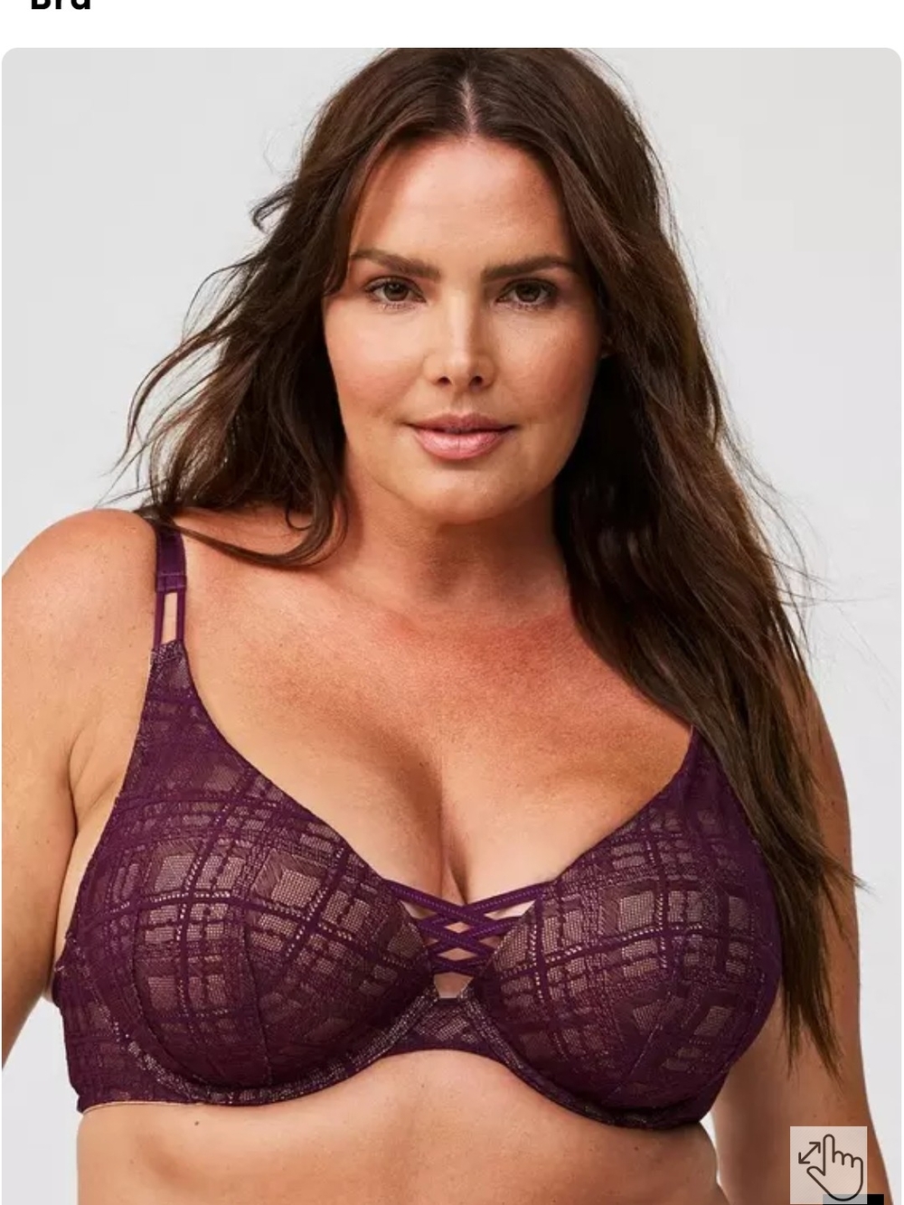Torrid Lace Underwire Bra in Deep Plum 40C